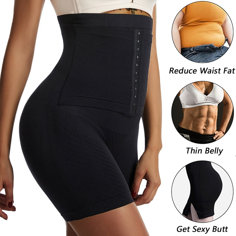 Fajas Women Firm Tummy Control Body Shaper Panty High Waist Shorts